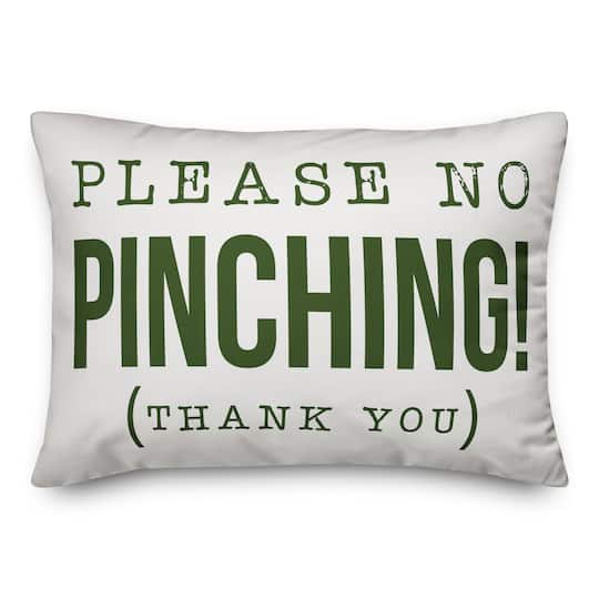 No Pinching Throw Pillow